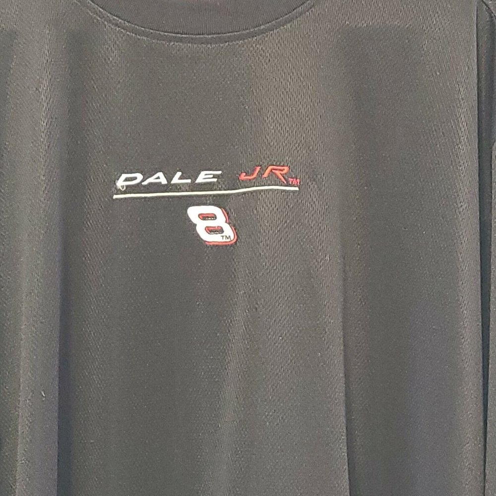 Chase Authentics Dale Earnhardt L Nascar LS Shirt Crew Neck Racing Shirt Black - Picture 2 of 11
